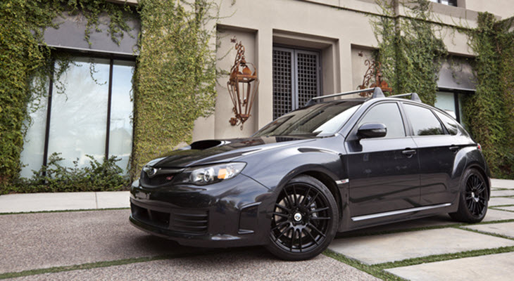 Black Subaru Car